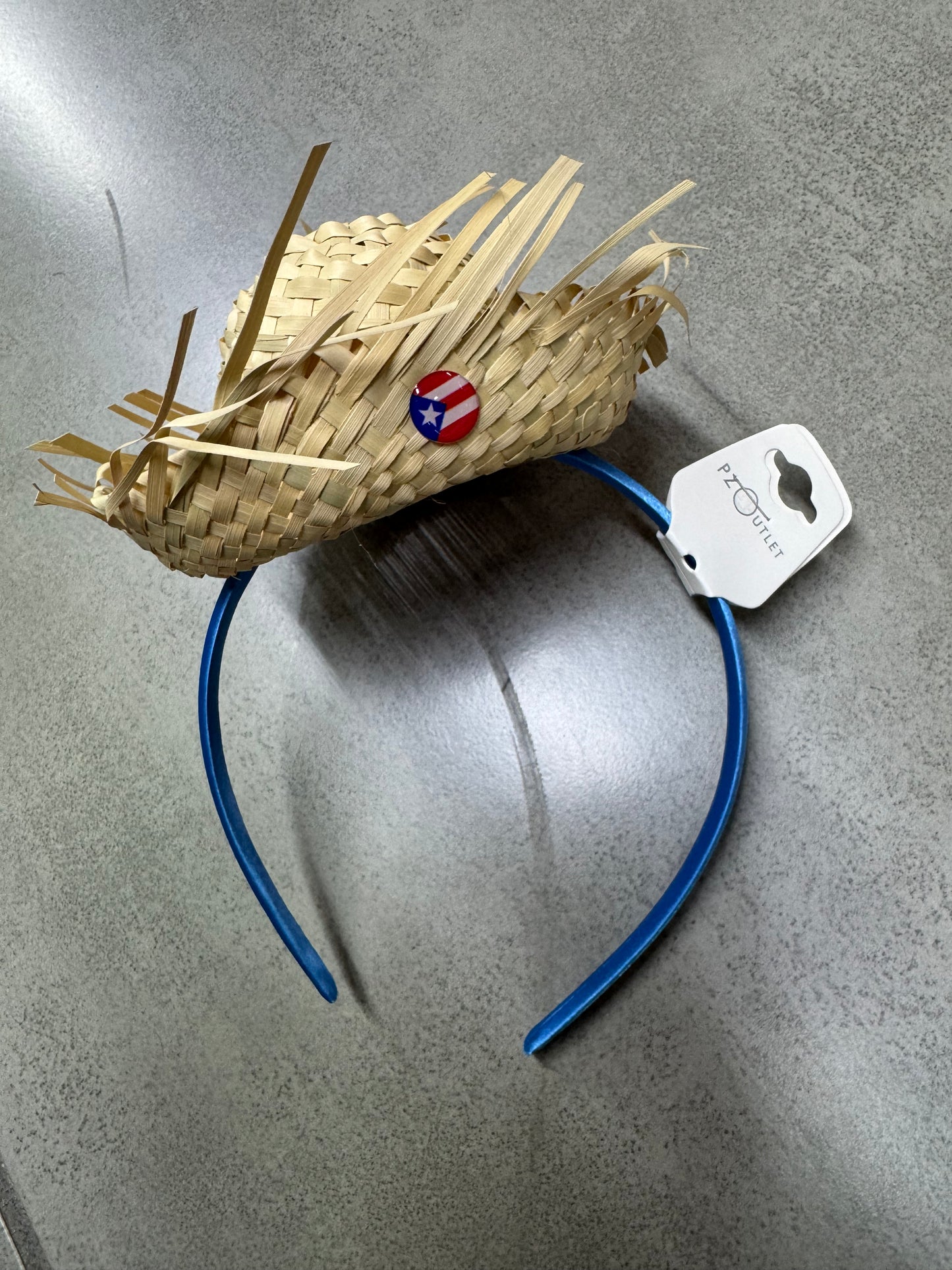 Diadema con pava jíbara PR (grande)