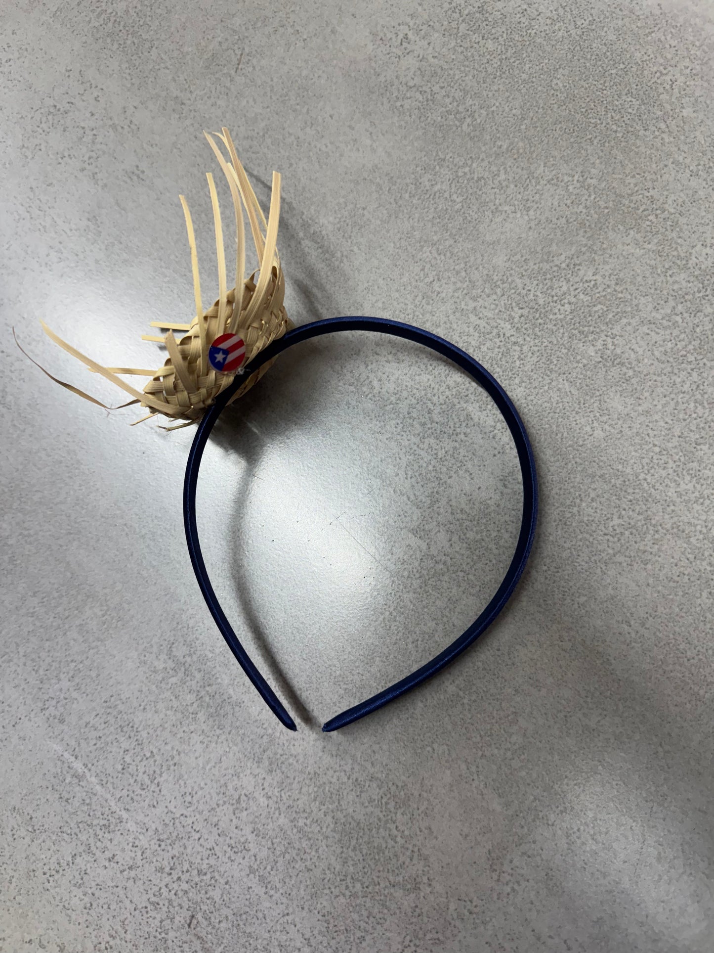 Diadema con pava jíbara PR (grande)
