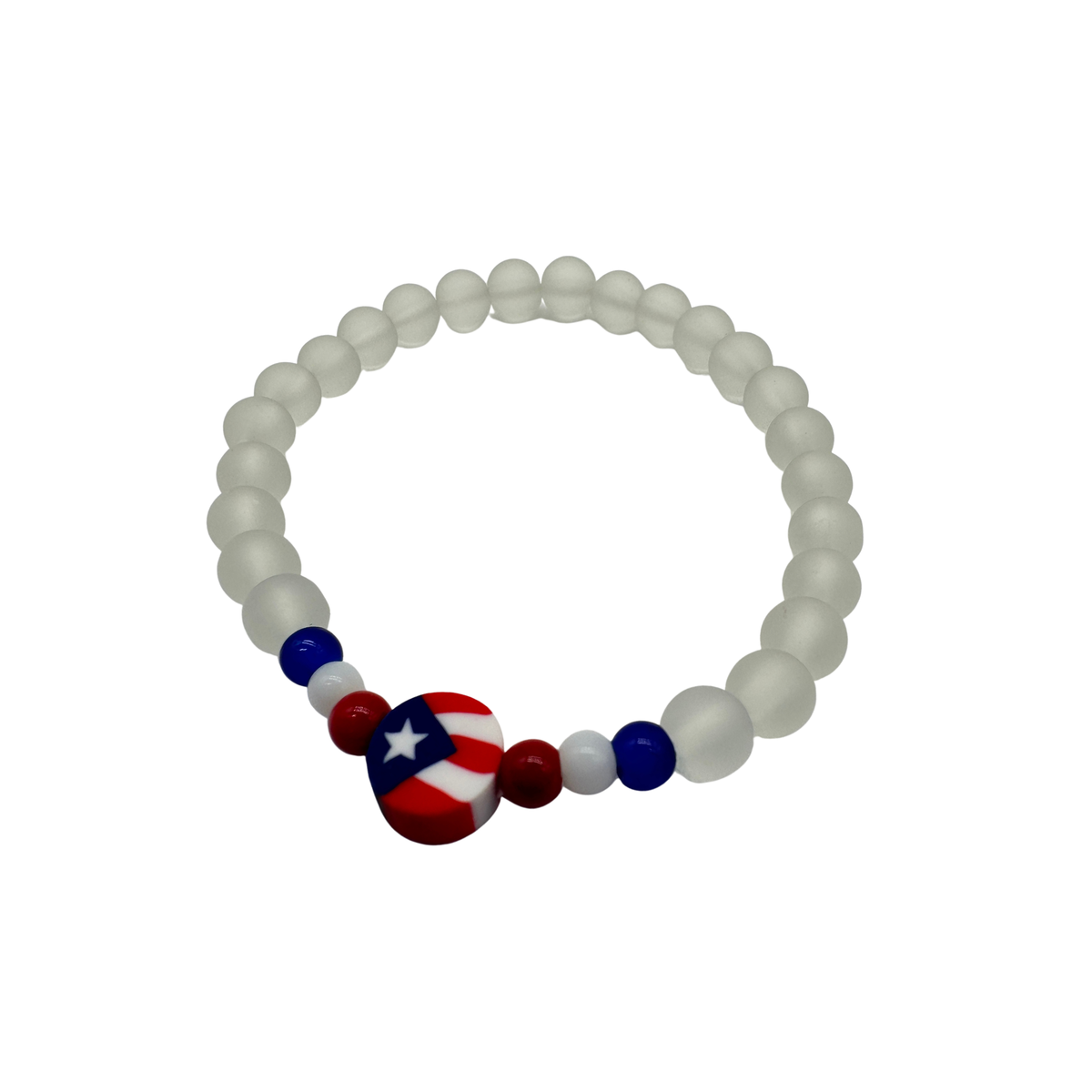 Pulsera de perlas clear