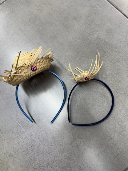 Diadema con pava jíbara PR (grande)